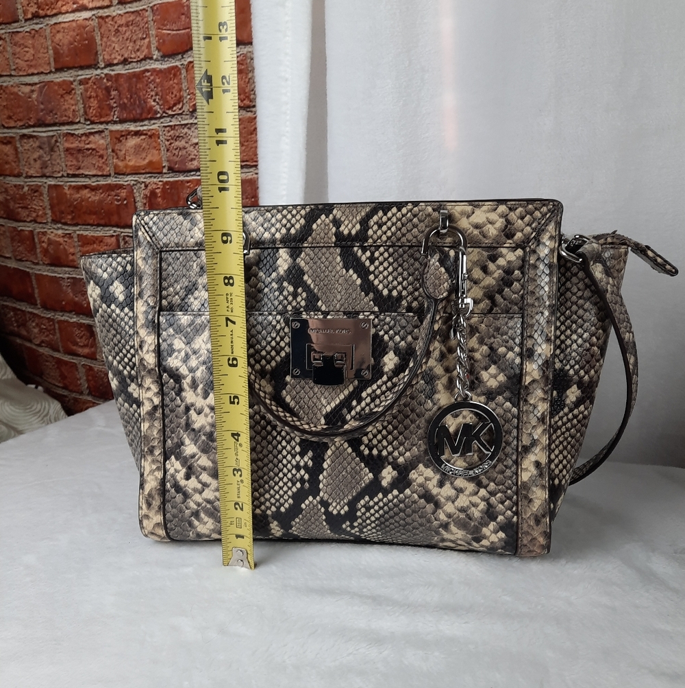 Michael Kors Python Snakeskin Satchel Bag - image 13